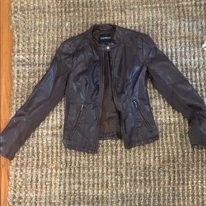 Faux Leather jacket-express